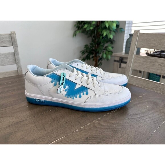 Vans Lowland Comfy Cush Drip Slushie White Blue Men\'s Size 12 Shoes New NWT main image 5